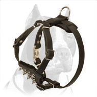 Reliable Leather Pitbull Puppy Harness
