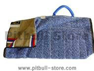 Dog bite sleeve cover made of French linen with handle