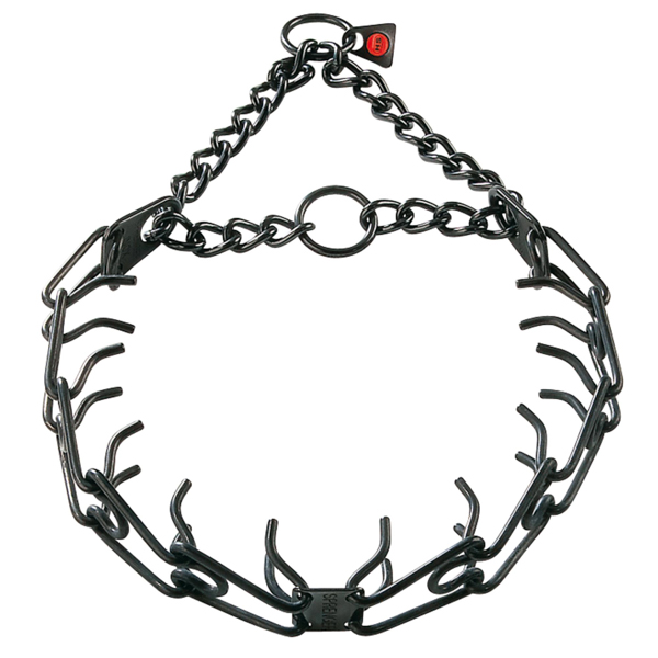 Black Pinch Dog Collar Made of Stainless Steel