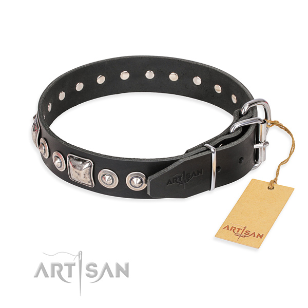 Multifunctional leather collar for your favourite canine