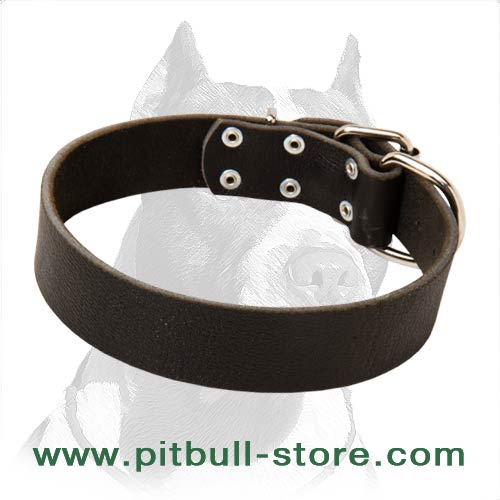 Classic Design Leather Dog Collar