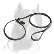 Amazing Combo Pitbull Dog Leash / Choke Collar Made of Genuine Leather