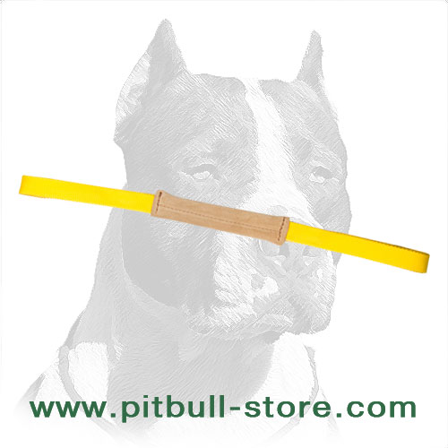 Genuine leather dog bite tug for Pitbulls