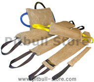 Pitbull Training supplies jute bite tugs set