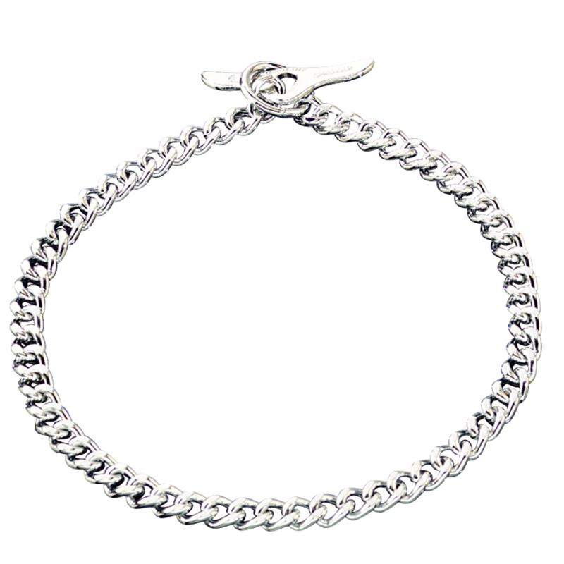 Choke chain dog collar with toggle steel chromium plated - 51025