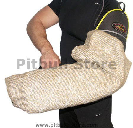 Bite sleeve with Jute cover with handle - Click Image to Close