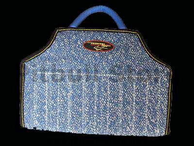 Dog bite developer cuff made of French Linen with handle - Click Image to Close