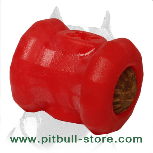 Feed Pitbull Dog Rubber Chew Toy