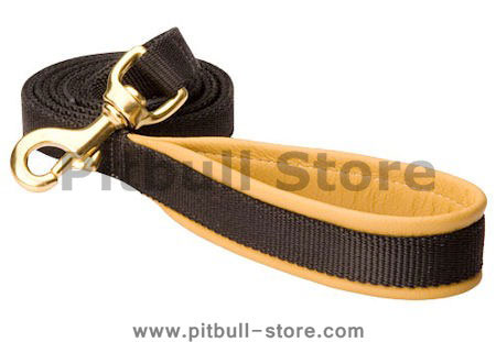 Very comfortable walking dog leash 4 Foot 3/4 inch for Pitbull