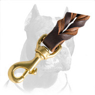 Braided Pitbull Dog Leash 8 Inches Long