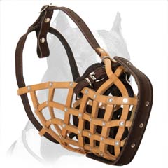 Advanced quality leather muzzle for Pitbull