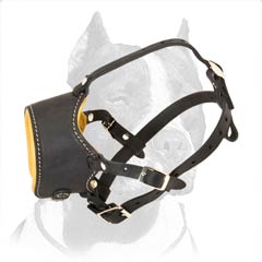 Dog Muzzle with Nappa padding