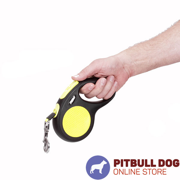 Neon Design Flexi Dog Leash for Daily Walking Medium Breeds