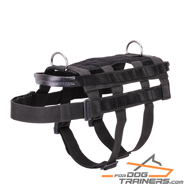 Nylon Service Dog Harness with Buckles for Quick Suiting Up