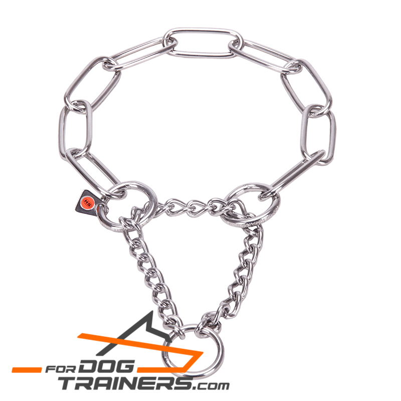 'LimitedSlip' Fur Saver Dog Choke 【Collar】 1/6 inch (4.0 mm) link